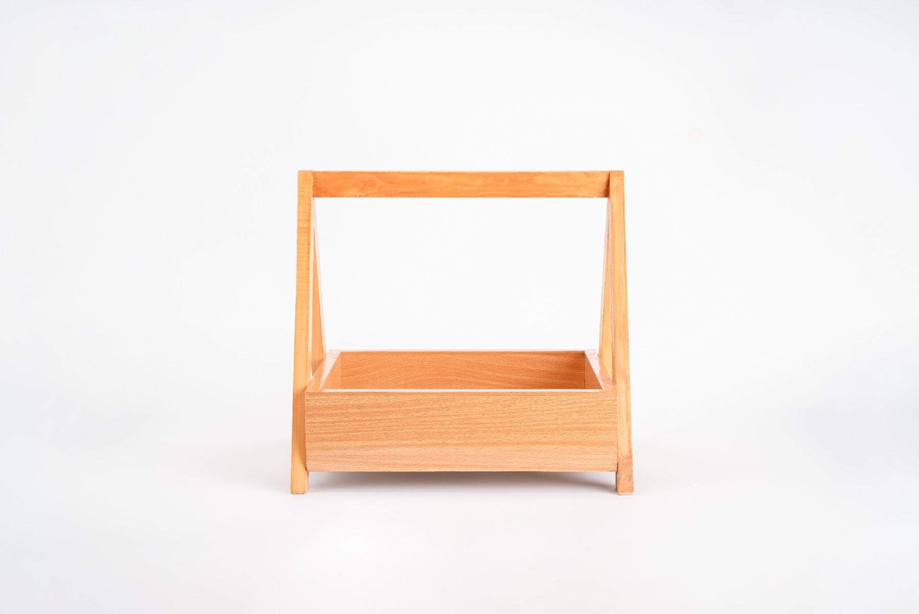 Wooden Handle Gift Basket (Empty)