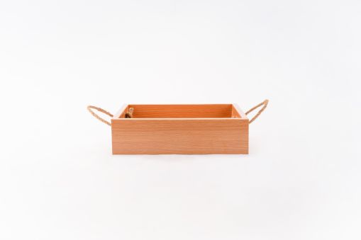 Wooden Rope Gift Basket (Empty)