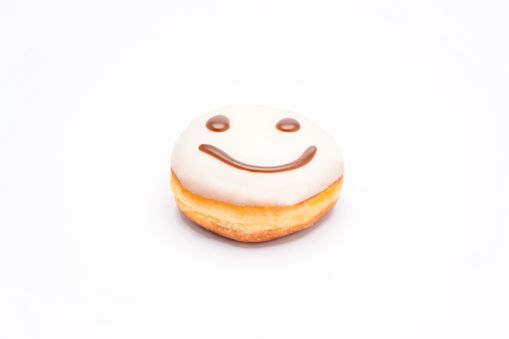 White Smiley Donut